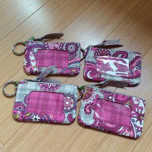 (4) Vera Bradley Zip ID Cases